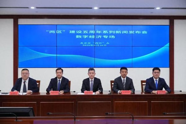 万通资本 北京“两区”建设五周年，数字经济成果丰硕