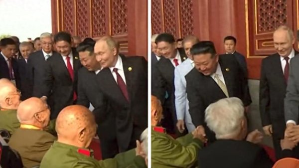 通联随配 普京和金正恩的站位不出所料, 另一神秘大咖的出现, 最让人惊喜